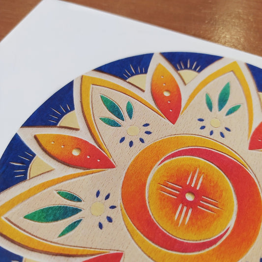 Mandala "La joie de vivre" - Tirages d'art A5